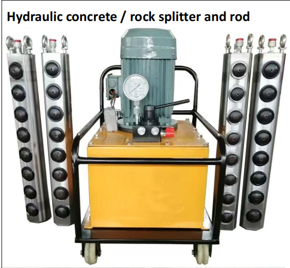 Hydraulic concrete / rock splitter and rod - Image 7